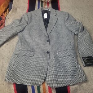 Banana Republic Houndstooth Suit 42R 35x30